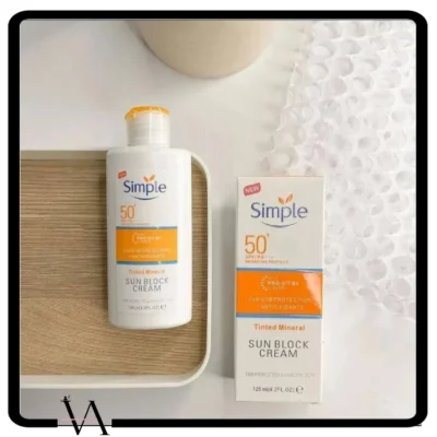 ضد آفتاب ویتامین B5 سیمپل SPF50 2