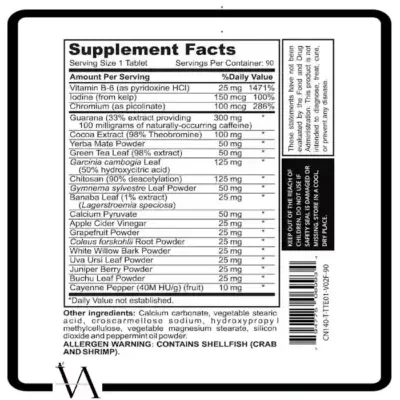 مکمل قرص لاغری اورجینال 90 عددی WA(دارای FDA) 2