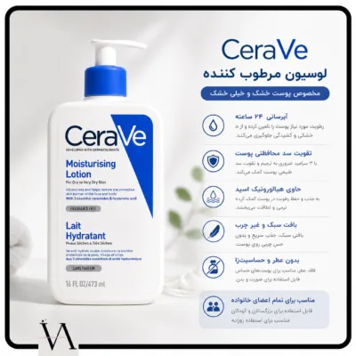 لوسیون آبرسان و مرطوب کننده سراوی Cerave Lait Hydratant 2