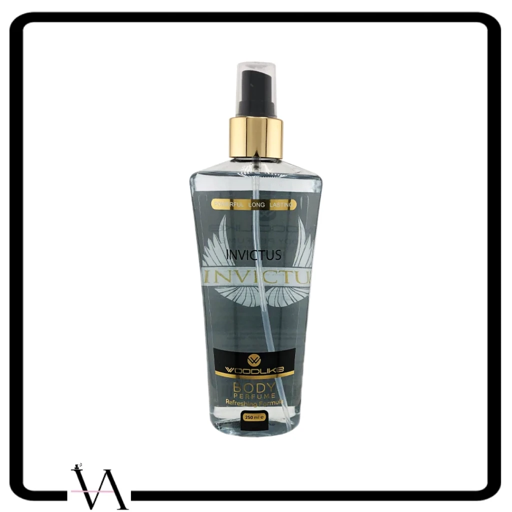 woodlike-invictus-body-mist-250ml.jpg بادی اسپلش مردانه اینوکتوس وودلایک حجم 250 میل - تصویر 1