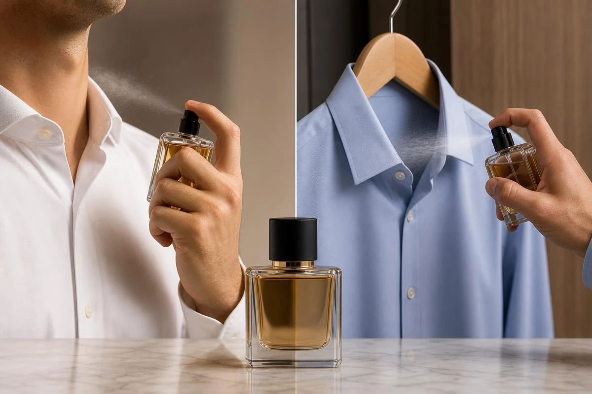 عطر را روی لباس بزنیم یا روی پوست