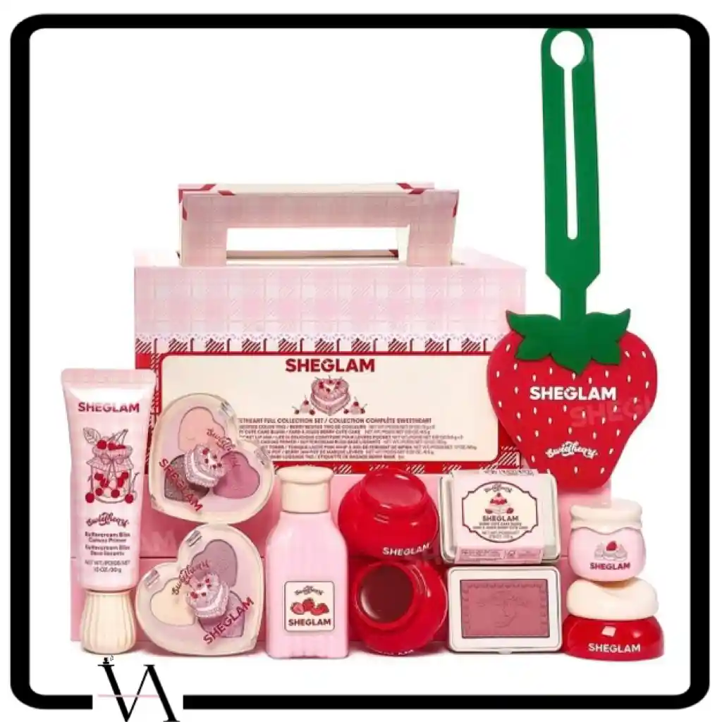 پک آرایشی سوییت هارت توت فرنگی شیگلم Sheglam Sweetheart Full Collection Set