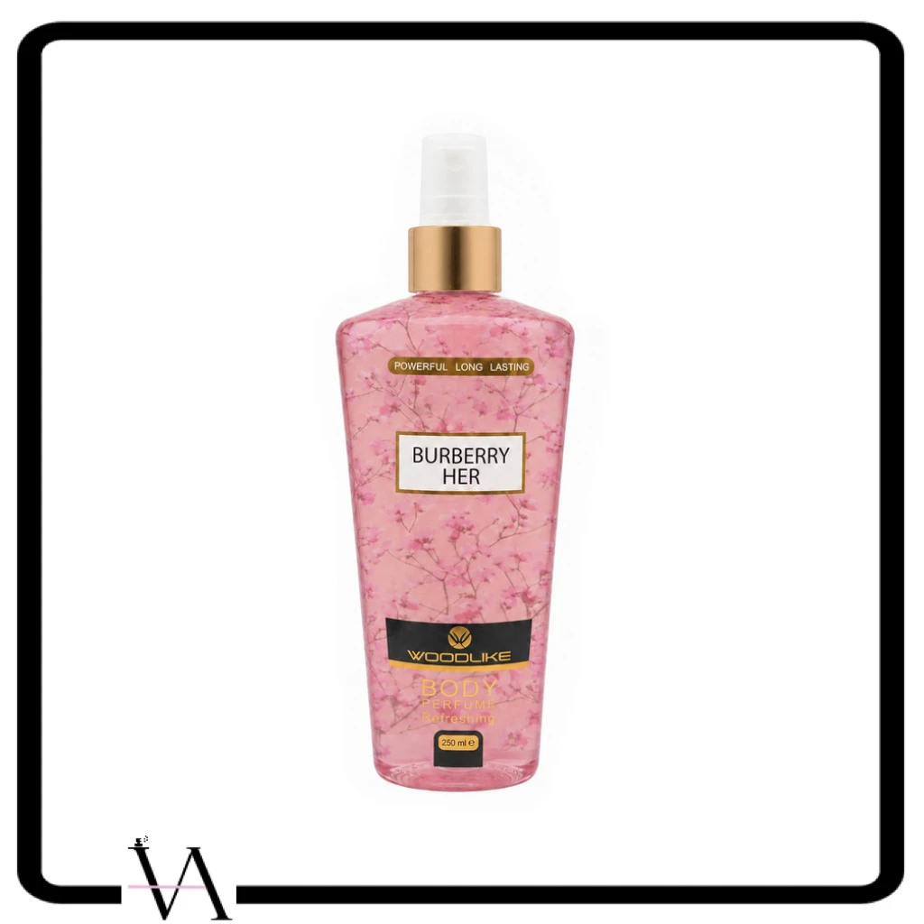 _ woodlike-burberry-her-body-mist-250ml.jpg بادی اسپلش وودلایک ۲۵۰Burberry Her میلیلیتر